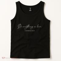Do Everything In Love Bible Verse Quote Tank Top thumb 2