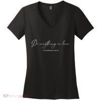 Do Everything In Love Bible Verse Quote Women's V-Neck T-Shirt thumb 0