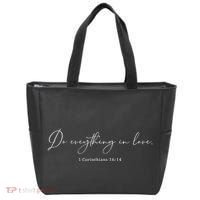 Do Everything In Love Bible Verse Quote Tote Bag thumb 0