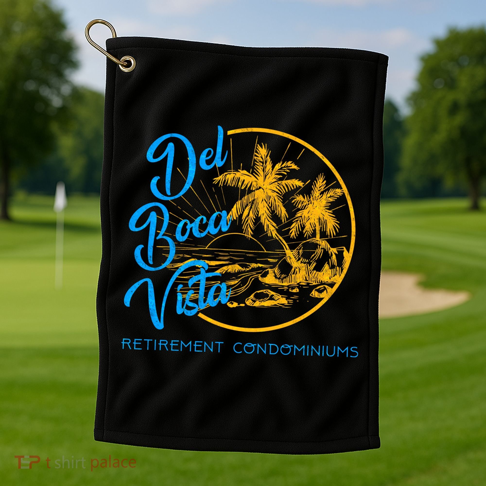 Del Boca Vista Retirement Condominiums Golf Towel