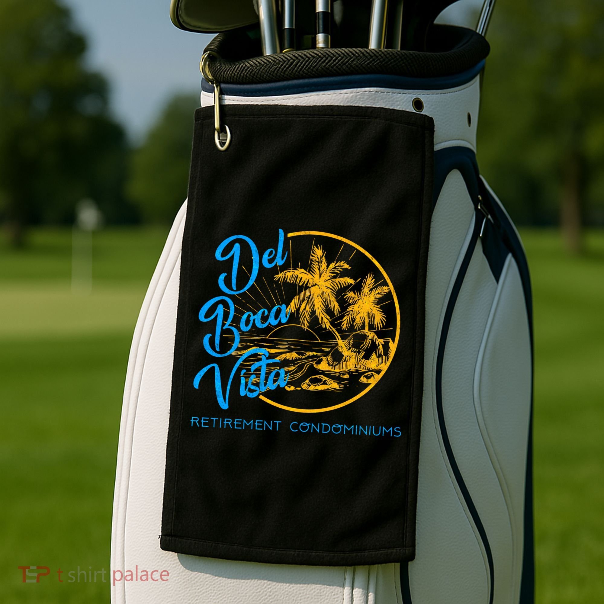 Del Boca Vista Retirement Condominiums Golf Towel