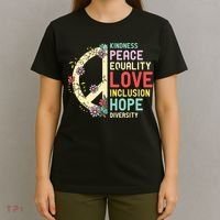 Diversity Equality Love Peace Human Rights Social Justice T-Shirt thumb 4