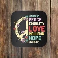Diversity Equality Love Peace Human Rights Social Justice Coaster thumb 0