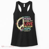 Diversity Equality Love Peace Human Rights Social Justice Women's Tank Top thumb 0
