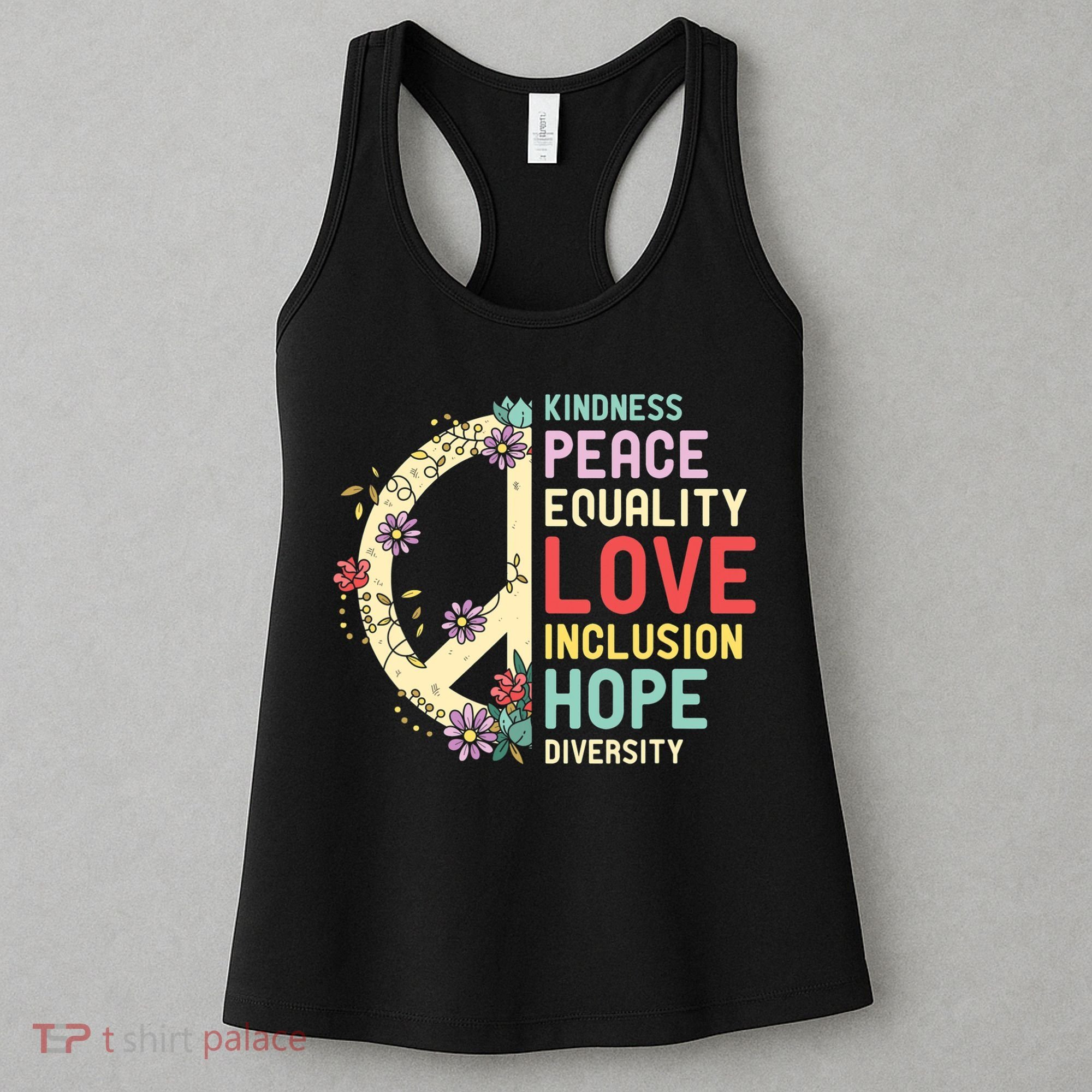 Diversity Equality Love Peace Human Rights Social Justice Women's Tank Top