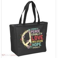 Diversity Equality Love Peace Human Rights Social Justice Tote Bag thumb 2