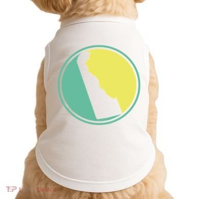 Delaware Vintage State Logo Doggie Tank