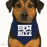 Dem Boyz Boys Dallas Texas Star Fan Pride USA-Made Doggie Bandana thumb 1
