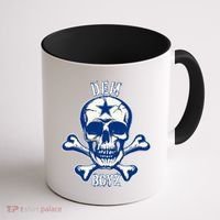 DEM BOYZ Dallas Skull Crossbones Star Texas Fan Pride Coffee Mug thumb 1