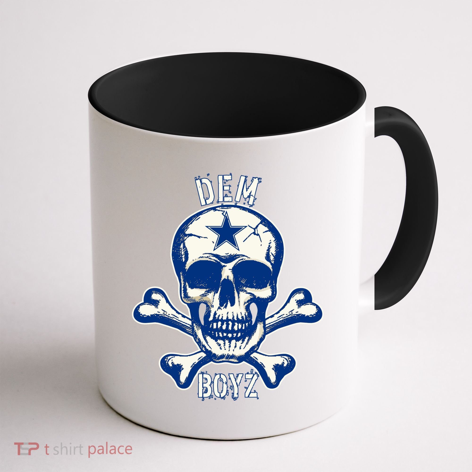 DEM BOYZ Dallas Skull Crossbones Star Texas Fan Pride Coffee Mug