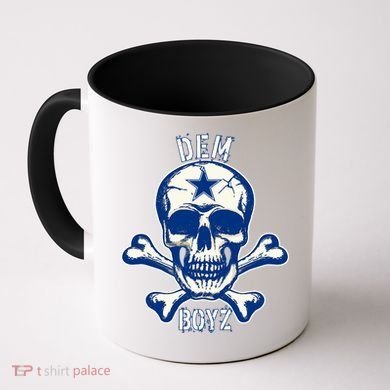 DEM BOYZ Dallas Skull Crossbones Star Texas Fan Pride Coffee Mug