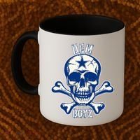 DEM BOYZ Dallas Skull Crossbones Star Texas Fan Pride Coffee Mug thumb 2