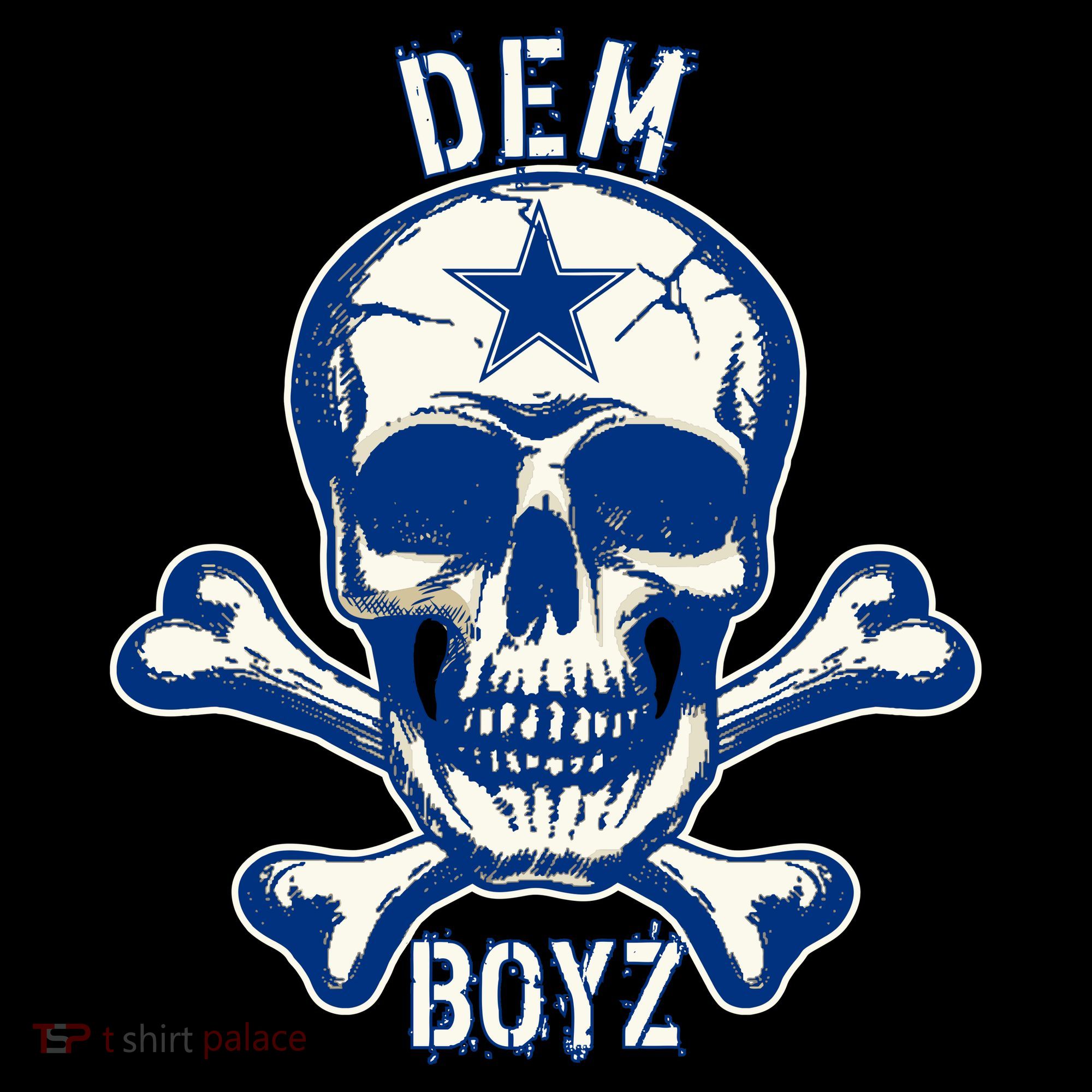 DEM BOYZ Dallas Skull Crossbones Star Texas Fan Pride Coffee Mug