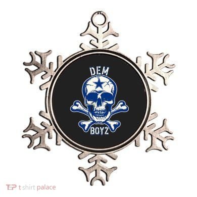 DEM BOYZ Dallas Skull Crossbones Star Texas Fan Pride Ornament