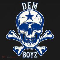 DEM BOYZ Dallas Skull Crossbones Star Texas Fan Pride Ornament thumb 1