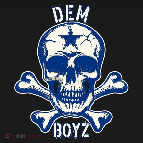 DEM BOYZ Dallas Skull Crossbones Star Texas Fan Pride Ornament