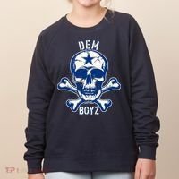 DEM BOYZ Dallas Skull Crossbones Star Texas Fan Pride Women's Sweatshirt thumb 0
