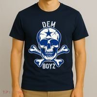 DEM BOYZ Dallas Skull Crossbones Star Texas Fan Pride T-Shirt thumb 3
