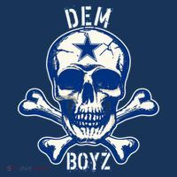 DEM BOYZ Dallas Skull Crossbones Star Texas Fan Pride Women's Hoodie thumb 2