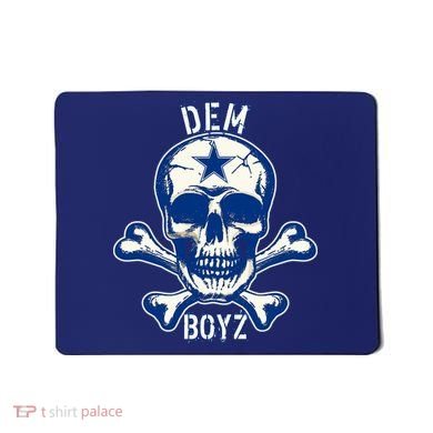 DEM BOYZ Dallas Skull Crossbones Star Texas Fan Pride Mousepad