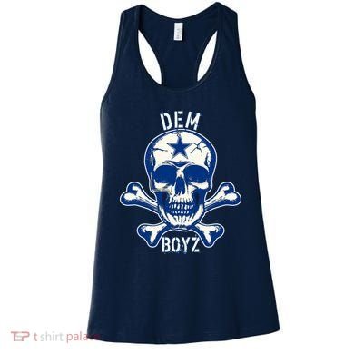DEM BOYZ Dallas Skull Crossbones Star Texas Fan Pride Women's Tank Top