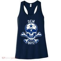 DEM BOYZ Dallas Skull Crossbones Star Texas Fan Pride Women's Tank Top thumb 0