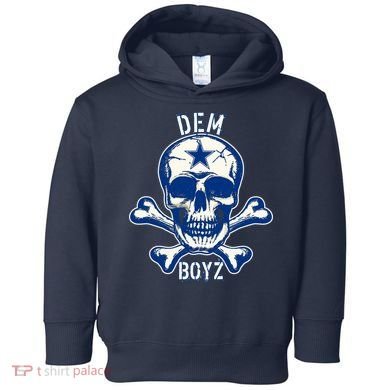 DEM BOYZ Dallas Skull Crossbones Star Texas Fan Pride Toddler Hoodie