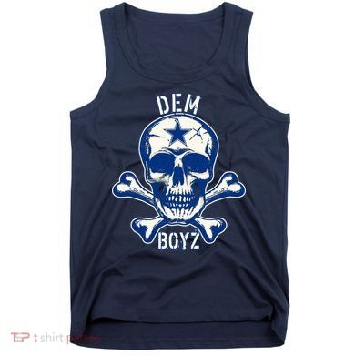 DEM BOYZ Dallas Skull Crossbones Star Texas Fan Pride Tank Top
