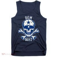 DEM BOYZ Dallas Skull Crossbones Star Texas Fan Pride Tank Top thumb 0