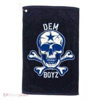 DEM BOYZ Dallas Skull Crossbones Star Texas Fan Pride Golf Towel thumb 0