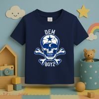 DEM BOYZ Dallas Skull Crossbones Star Texas Fan Pride Toddler T-Shirt thumb 3