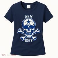 DEM BOYZ Dallas Skull Crossbones Star Texas Fan Pride Women's T-Shirt thumb 0