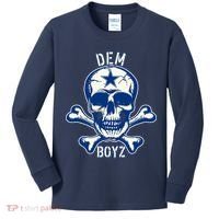 DEM BOYZ Dallas Skull Crossbones Star Texas Fan Pride Kids Long Sleeve Shirt thumb 0