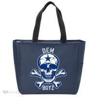 DEM BOYZ Dallas Skull Crossbones Star Texas Fan Pride Tote Bag thumb 0