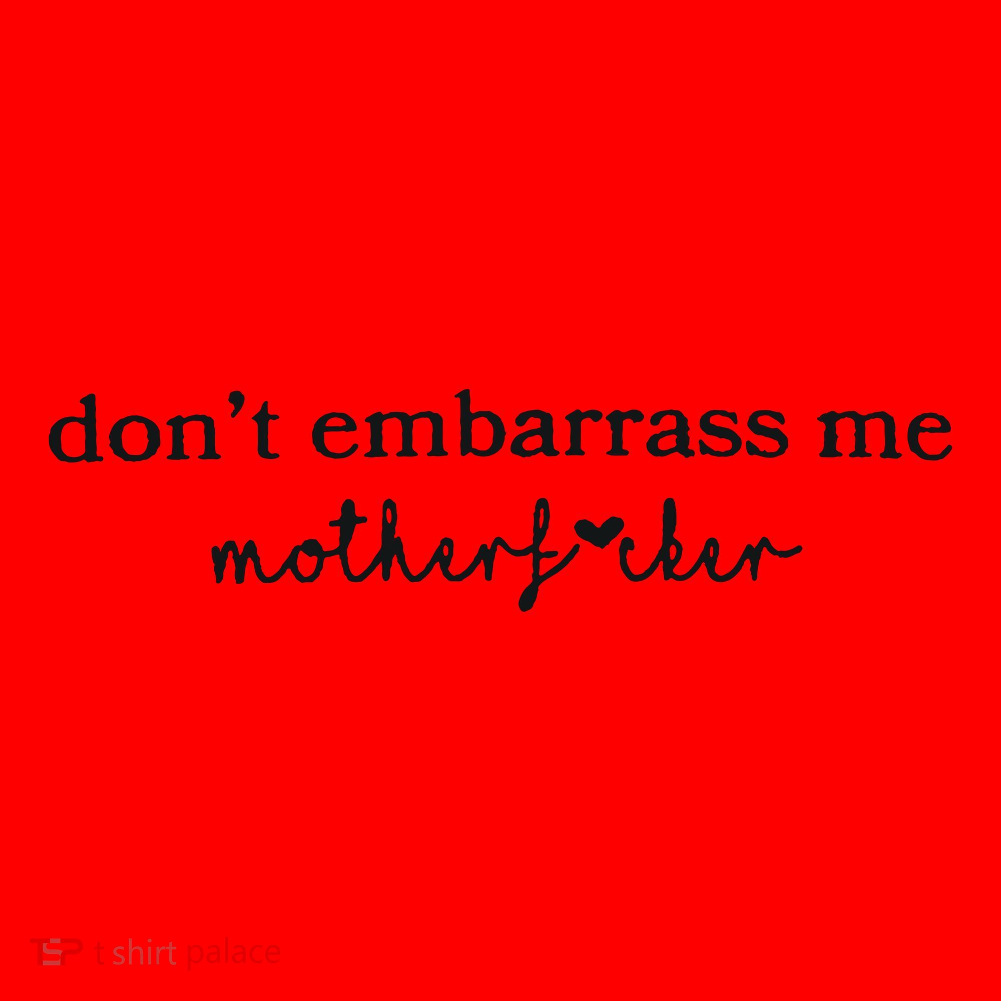 Dont Embarrass Me Santa Hat