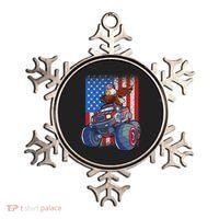 Dabbing Eagle Monster Truck 4th Of July American Flag Ornament thumb 0
