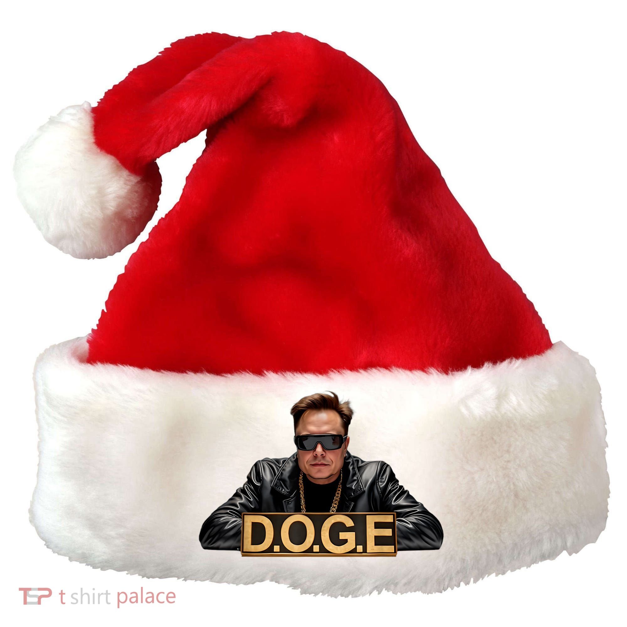 Doge Elon Musk Santa Hat
