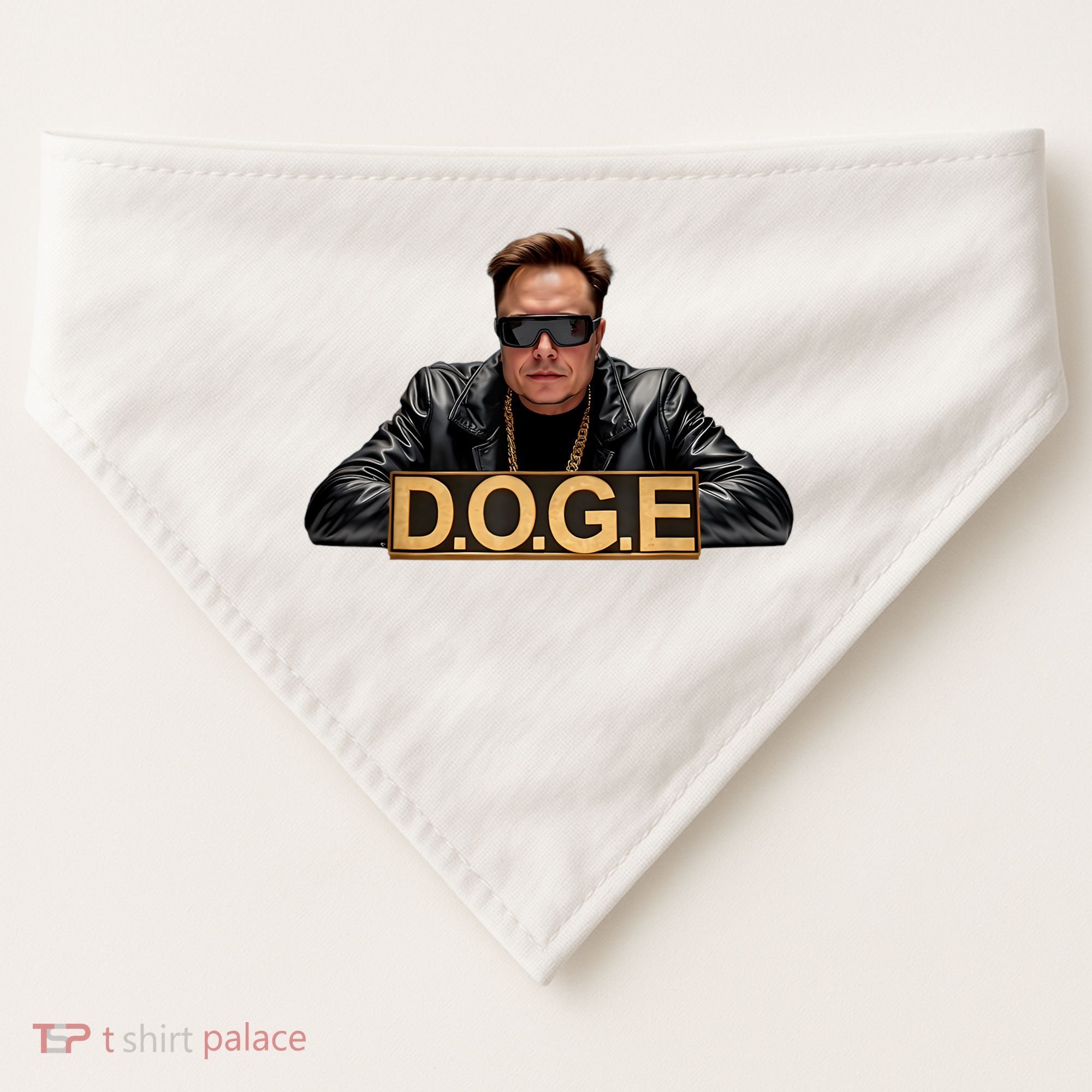 Doge Elon Musk USA-Made Doggie Bandana