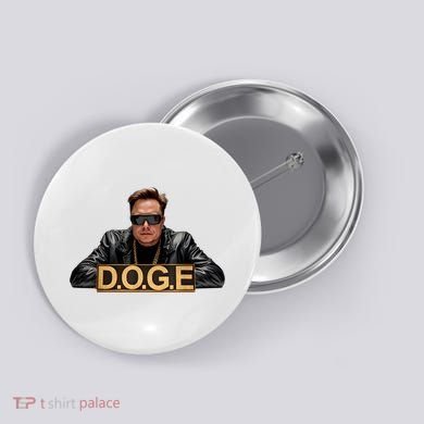 Doge Elon Musk Button