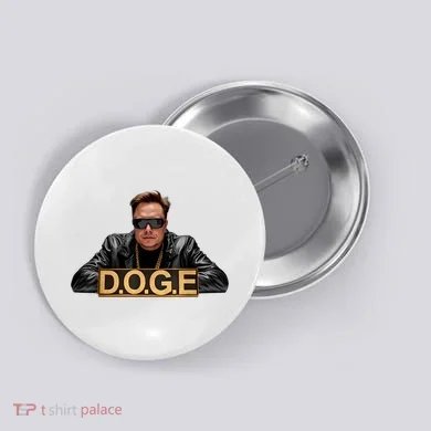 Doge Elon Musk Button
