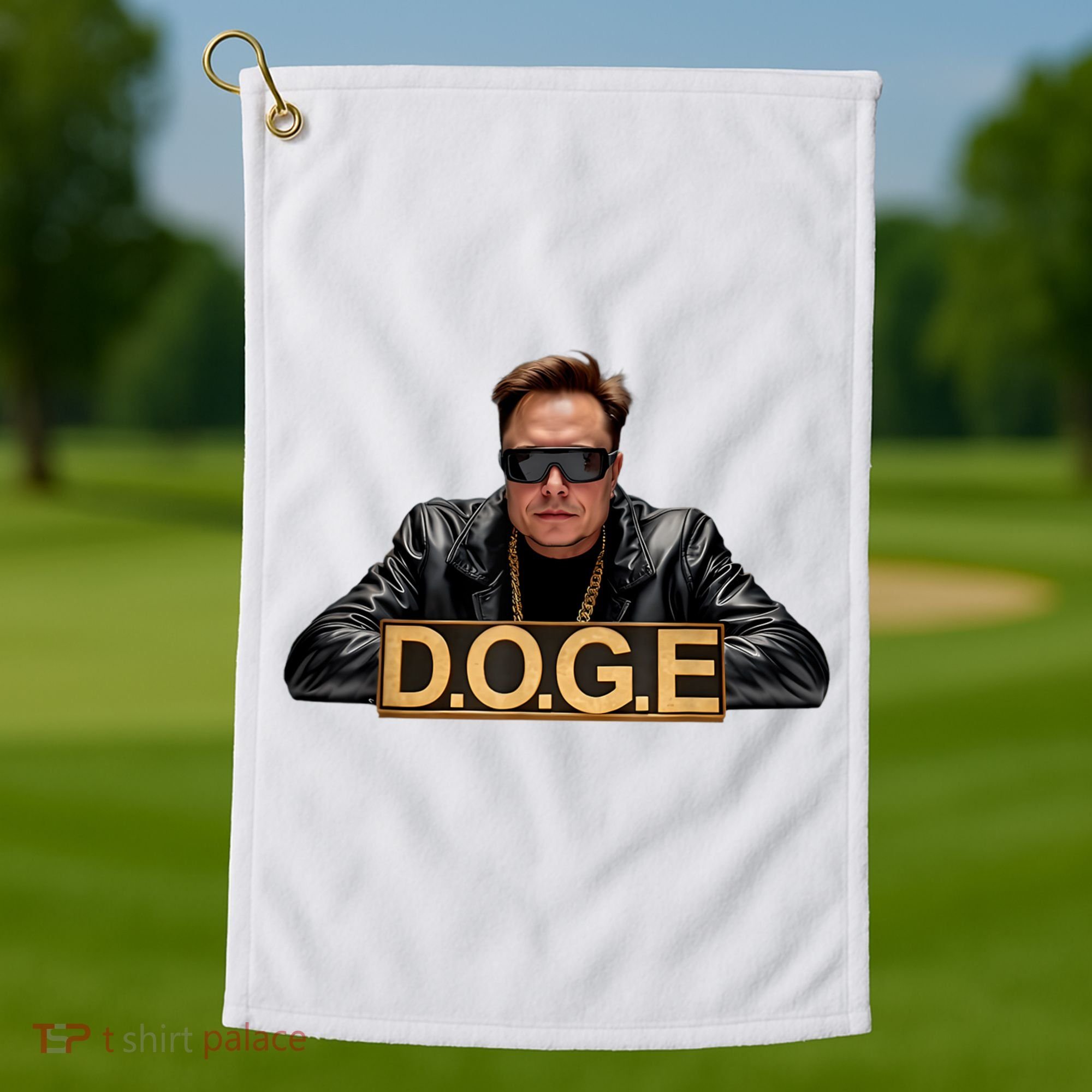 Doge Elon Musk Golf Towel