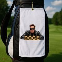 Doge Elon Musk Golf Towel thumb 2