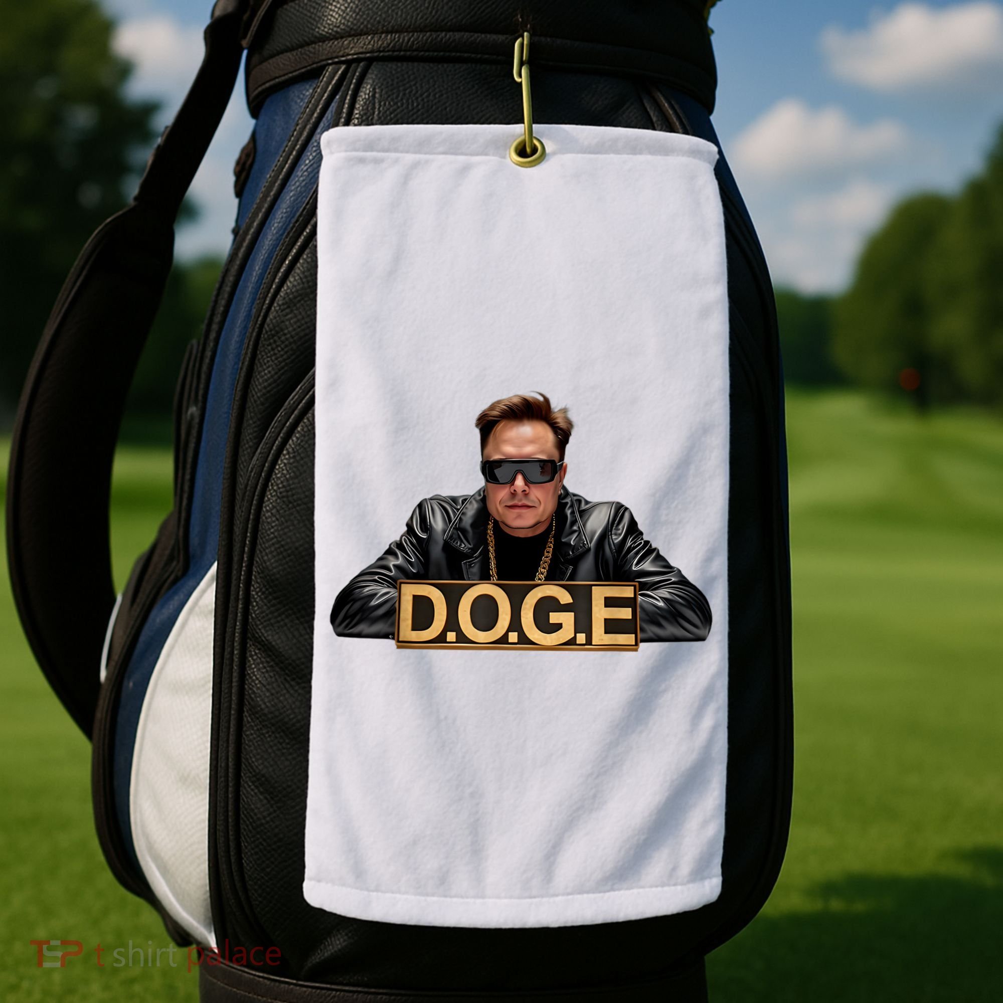 Doge Elon Musk Golf Towel