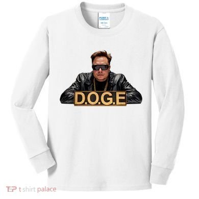 Doge Elon Musk Kids Long Sleeve Shirt