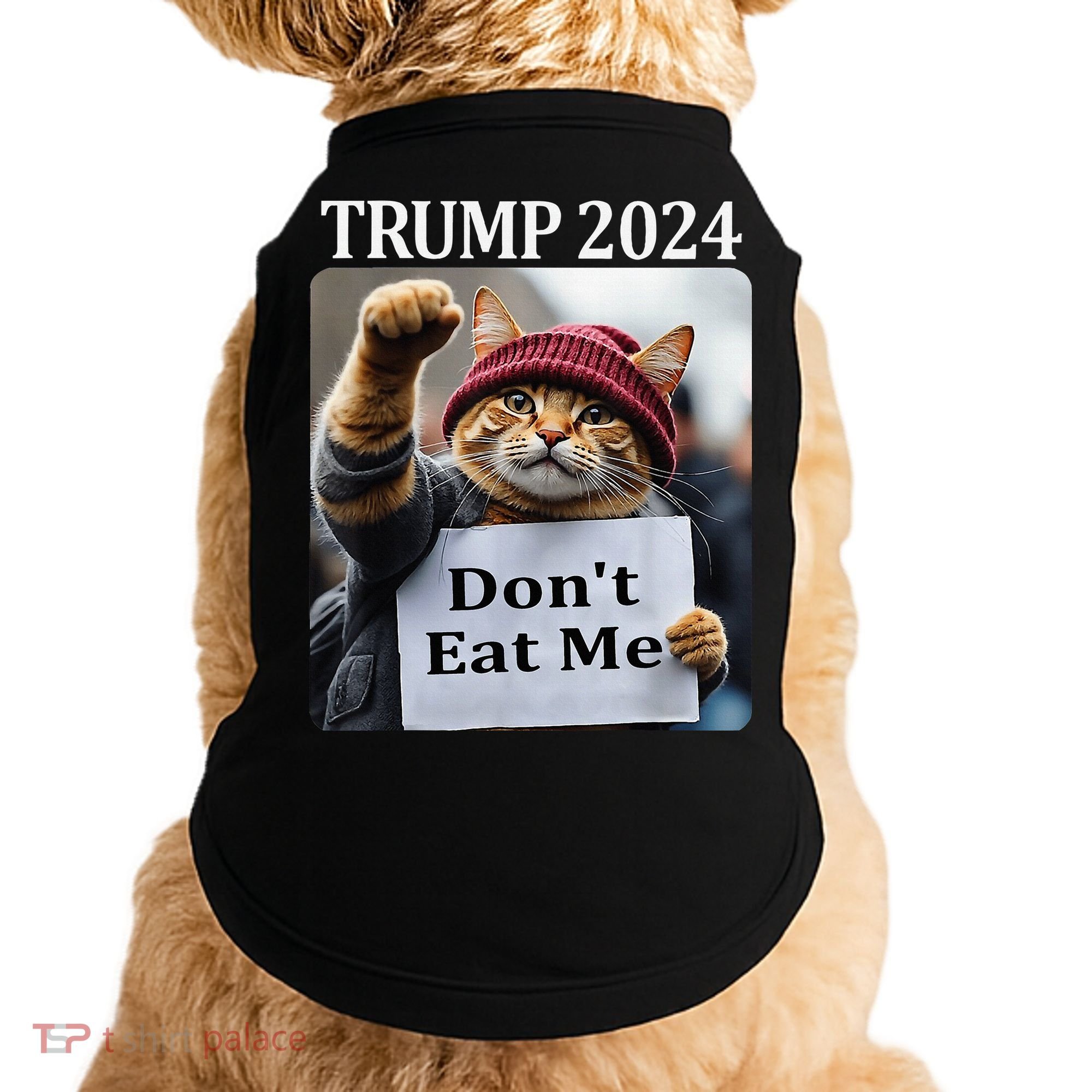 DonT Eat Me Cats For Trump 2024 Doggie Tank
