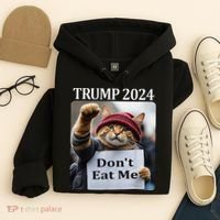 DonT Eat Me Cats For Trump 2024 Hoodie thumb 4