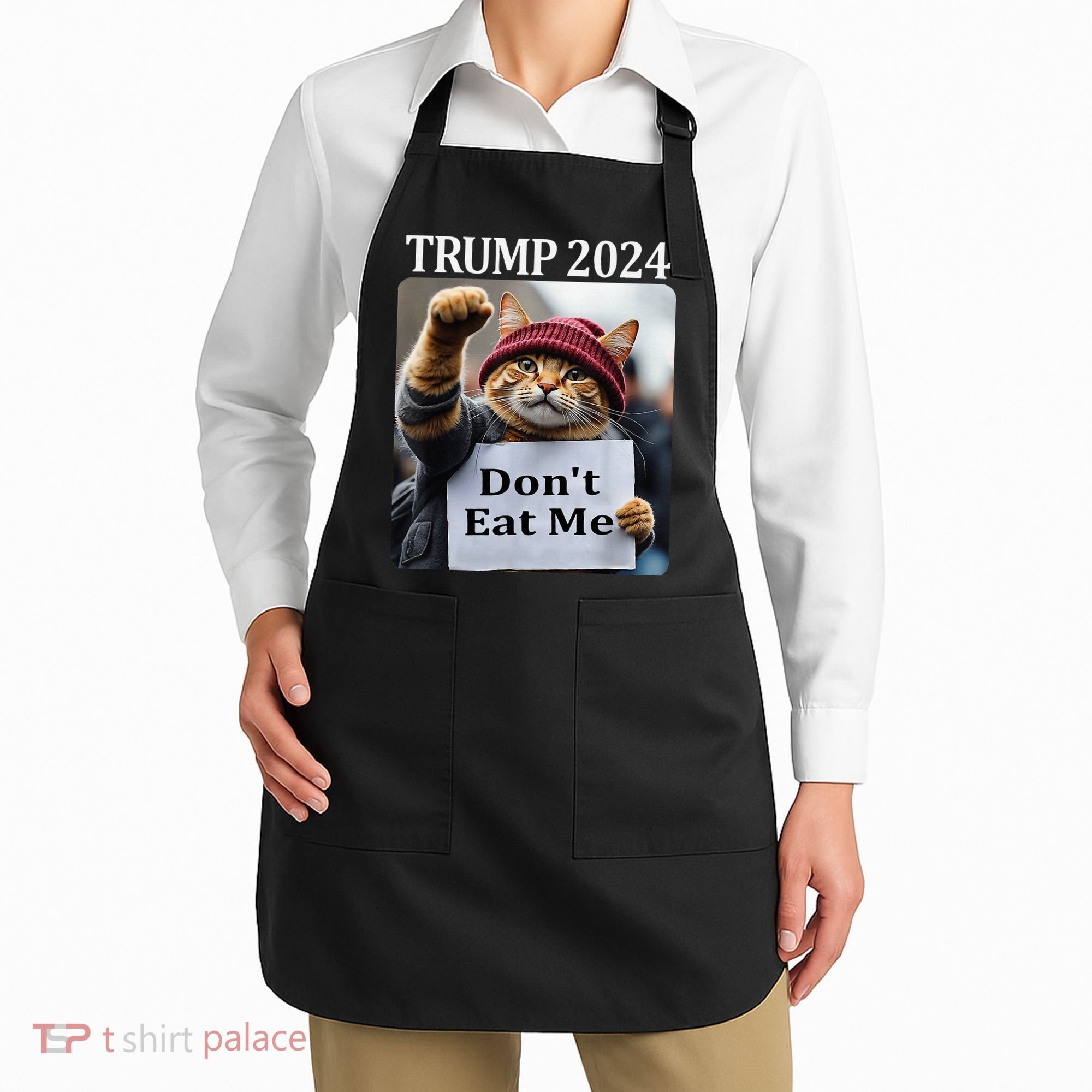 DonT Eat Me Cats For Trump 2024 Apron