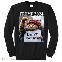 DonT Eat Me Cats For Trump 2024 Sweatshirt thumb 0