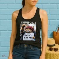 DonT Eat Me Cats For Trump 2024 Women's Tank Top thumb 2