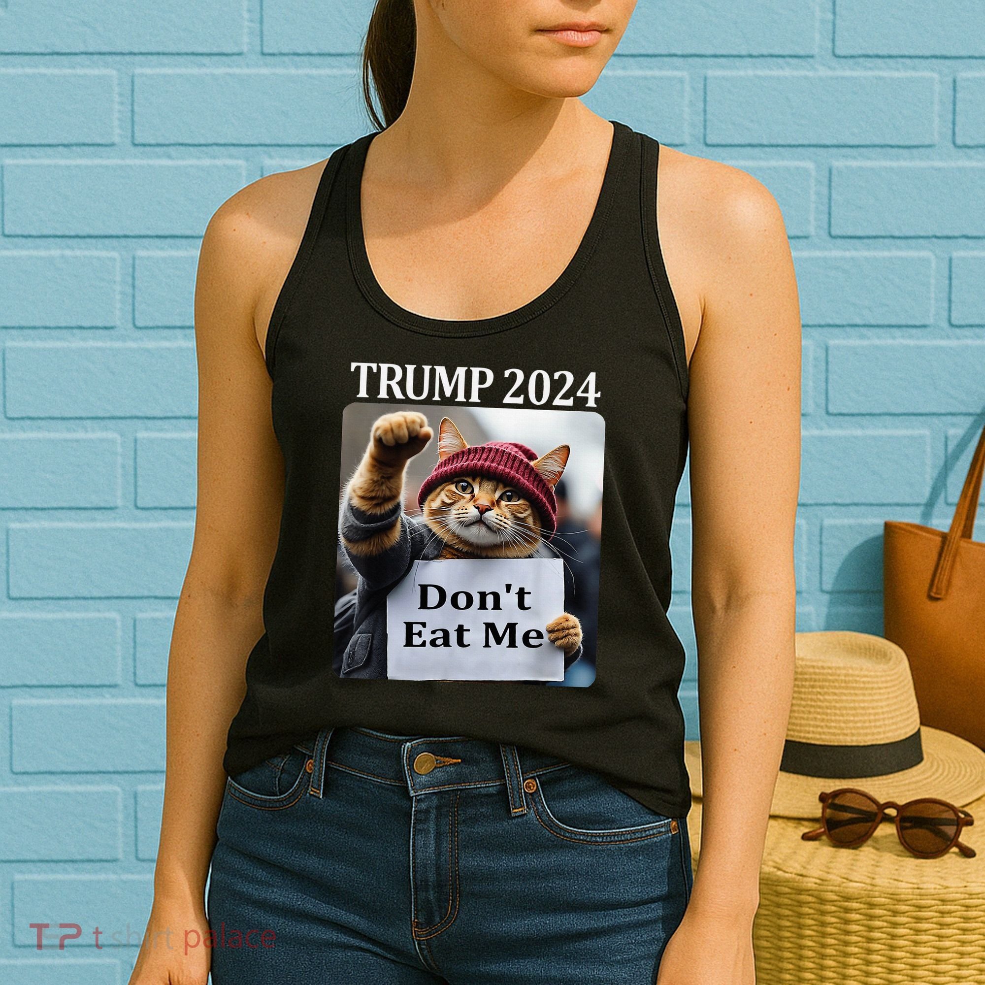 DonT Eat Me Cats For Trump 2024 Women's Tank Top